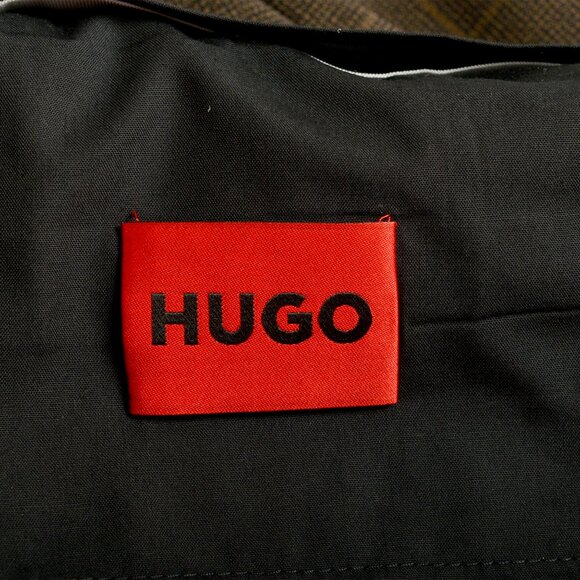 Hugo Boss Men's "Tom232X" Modern Fit Brown Wool Plaid Dress Pants US 32R IT 48 - Picture 4 of 5